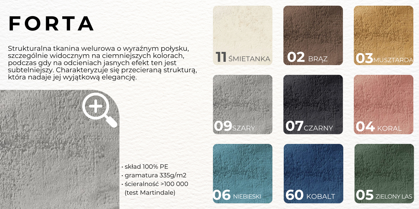 katalog tkanin tapicerskich forta