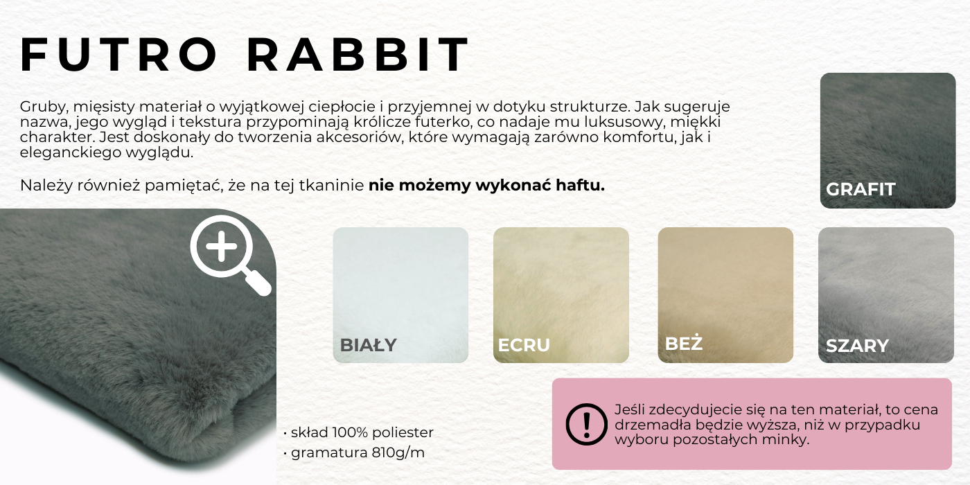 katalog minky futro rabbit królik