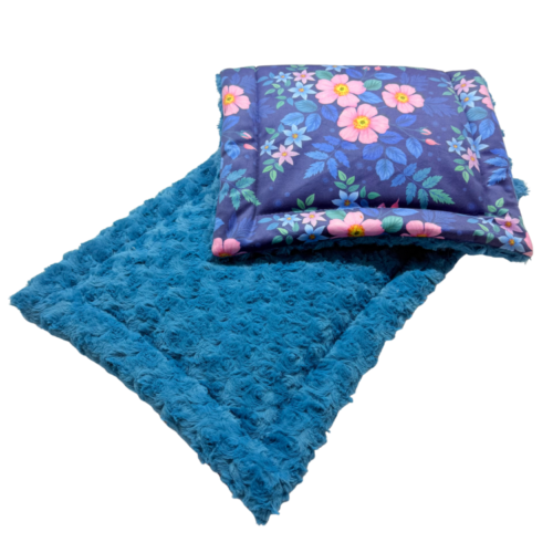 78 Materacyk 45x30cm kwiaty + turkus